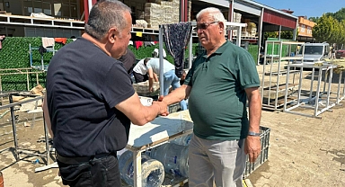 Başkan Fırıncıoğlu, İşyeri sahiplerine geçmiş olsun dileklerini iletti