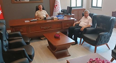 Başkan Sayın’dan Kaymakam Perçi’ye ziyaret