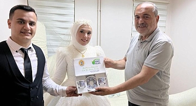 Başkan Uzun, Mutluluklarına ortak oldu