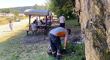 Binlerce vatandaşı ağırlayan İnkumu’nda Temizlik çalışmaları yapıldı