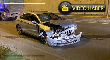 Çevre yolunda kaza : 1 yaralı