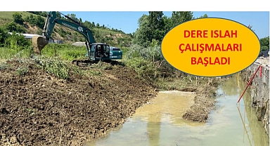 DSİ Atılım Sanayi'de Dere Islah Çalışmasına Başladı