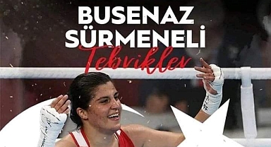 Emniyet Müdürlüğü'nden Busenaz'a tebrik