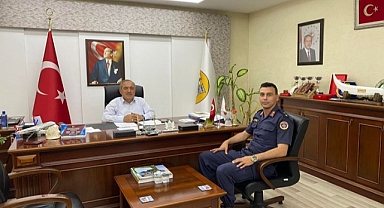 İlçe Jandarma Komutanından Başkan Uzun’a veda ziyareti