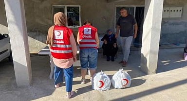 Kızılaydan sel bölgesine hijyen seti