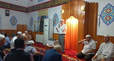 Müftü Keskin, hac dönüşü düzenlenen Kur'an merasimine katıldı