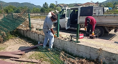 Park alanları bakıma alındı