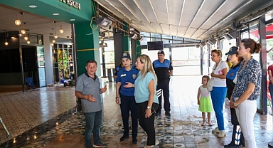 Polis eşleri de geçmiş olsun ziyaretleri gerçekleştirdi