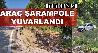 Trafik kazası! Ucuz atlatıldı…