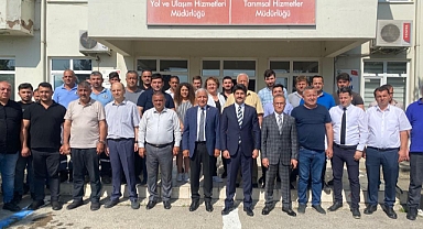 Vali Yardımcısı Uğur Karakaya, Şantiye Personeli ile bayramlaştı