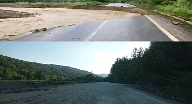Yol ulaşıma açıldı