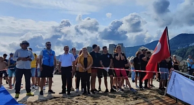 Amasra İlçesinde Triatlon yarışları yapıldı