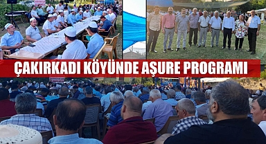 Çakırkadı Köyü’nde Aşure programı düzenlendi.