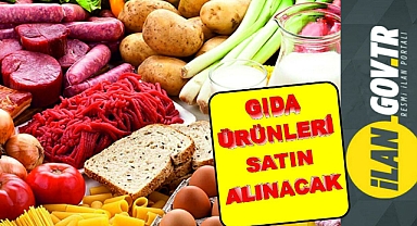 Gıda ürünleri satın alınacak