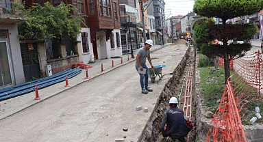 Hendekyanı Caddesi’nde Enerji hatları yeraltına alınıyor