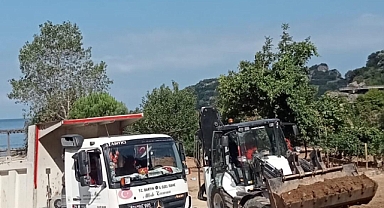 Heyelan çalışmaları devam ediyor