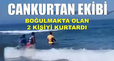 İki kişi boğulmaktan son anda kurtarıldı