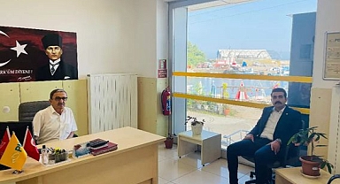 Kaymakam Eser’den PTT Müdürü’ne ziyaret