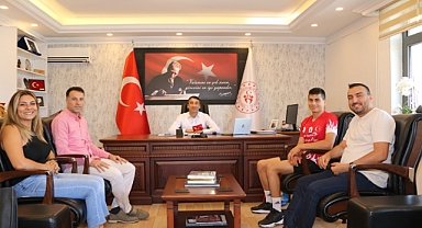 Korcan Bulut ve antrenörlerden ziyaret