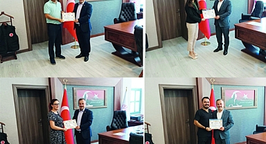 Perçi başarı belgesi ile ödüllendirdi
