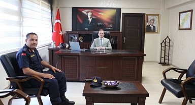 Ulus İlçe Jandarma Komutanından, Kaymakam Kılıç’a ziyaret