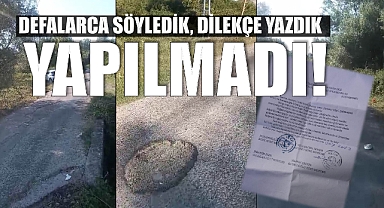 Vatandaşlar bozuk yoldan, çözüm bulunmayan köprüden şikayetçi