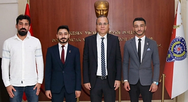 Zafer Partisi'nden Emniyet Müdürü Korkmaz'a veda ziyareti