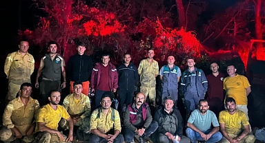 95 personel yangınla mücadele etti