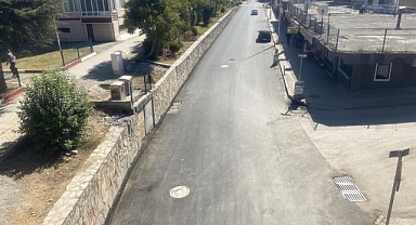 9800 metrekarelik alan asfaltlandı