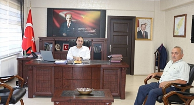 Ağaköy Muhtarından Kaymakam'a ziyaret