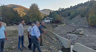 Aldatmaz, sel bölgesinde inceleme yaptı