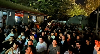 Asmalı Çay bahçesinde Şampiyonlar Ligi keyfi yaşandı