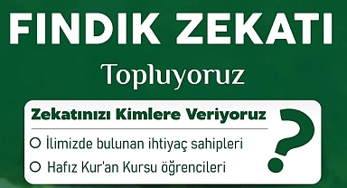 Fındığın zekatı toplanıyor