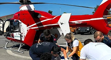 Helikopter ile Ankaraya Sevk edildi