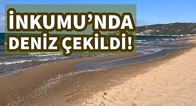 İnkumu’nda deniz suyu çekildi