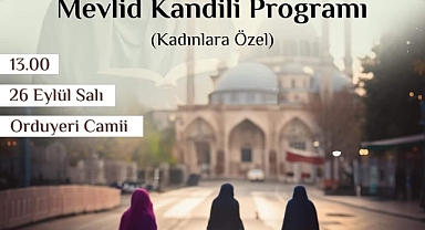 Kadınlara özel kandil programı düzenlenecek