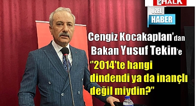 Kocakaplan: 2014'te hangi dindendi ya da inançlı değil miydin?
