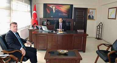 Milli Eğitim Müdüründen Kaymakam’a ziyaret