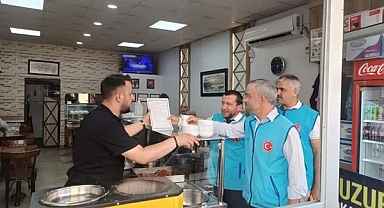 Müftülükten esnafa şerbet ikramı