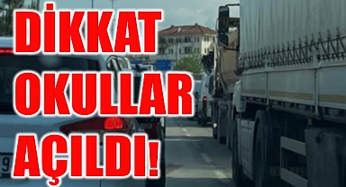 Okullar açıldı: Bartın'da trafik çilesi başladı