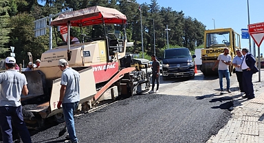 Sıcak asfalt çalışmaları başladı