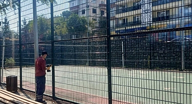Spor alanları bakımdan geçti