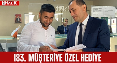 183. müşteriye özel hediye