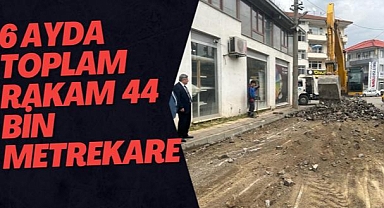 6 Ayda Toplam Rakam 44 bin Metrekare!