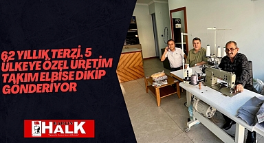 62 Yıllık Terzi,yurt dışına özel üretim takım elbise gönderiyor