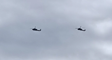 Askeri helikopter hareketliliği!