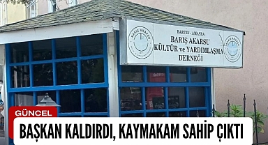 Başkan kaldırdı, Kaymakam sahip çıktı