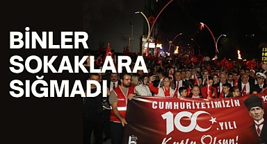 Binler sokaklara sığmadı