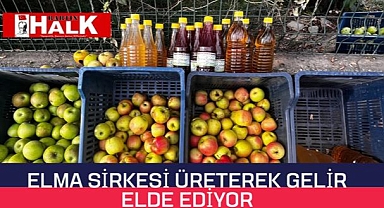 Elma Sirkesi üreterek gelir elde ediyor