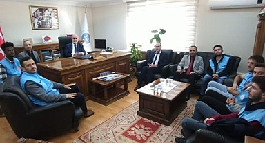 Gençlerden müftülüğe özel ziyaret